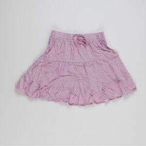 Small Pink Flower Flowy Skirt